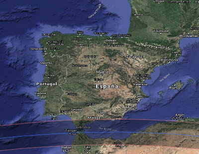 Mapa Interactiu Eclipse 2027